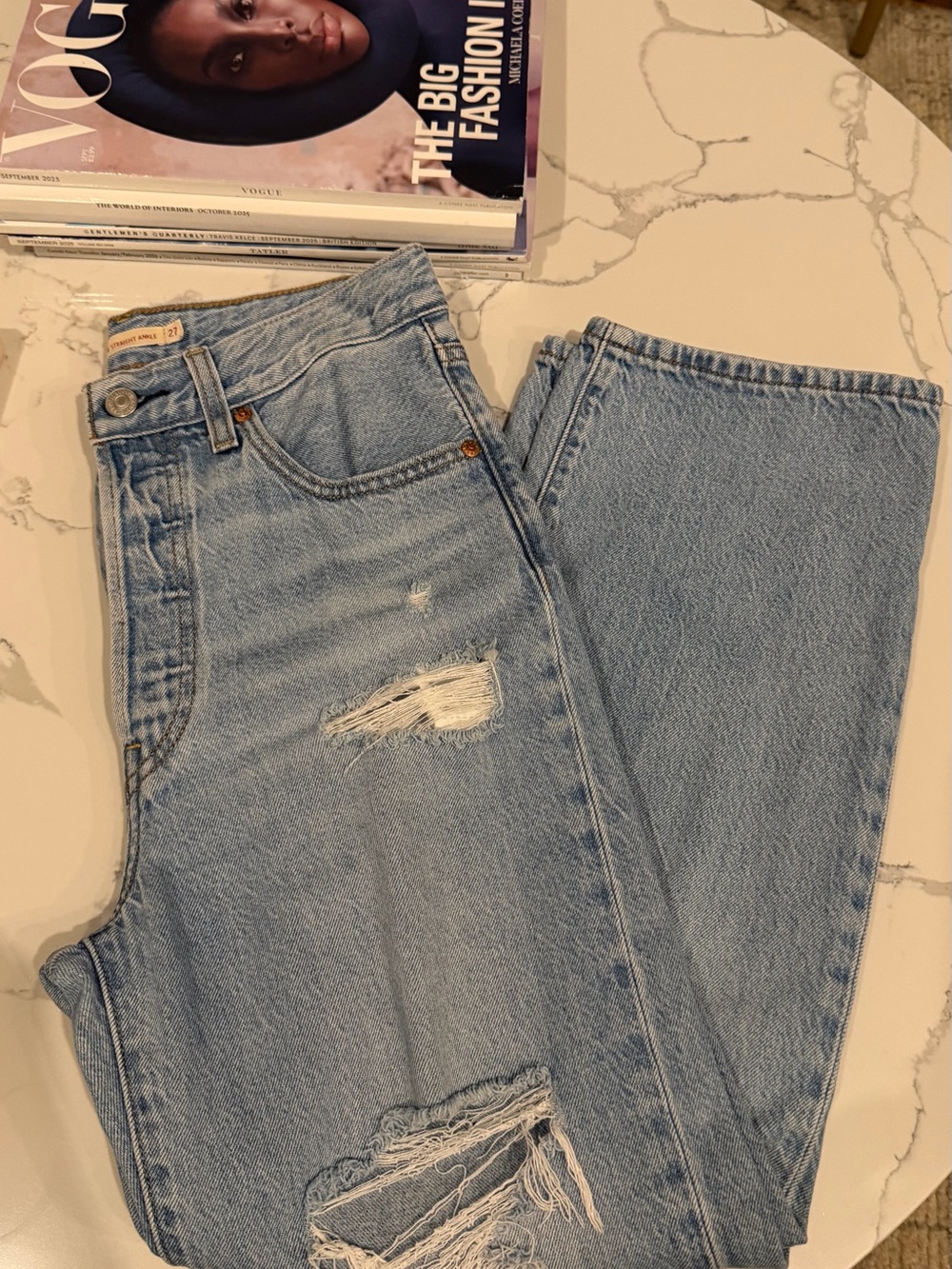 LEVI'S Ribcage Straight Ankle Jeans in
Dance Around sz 27 - Picture 5 of 8